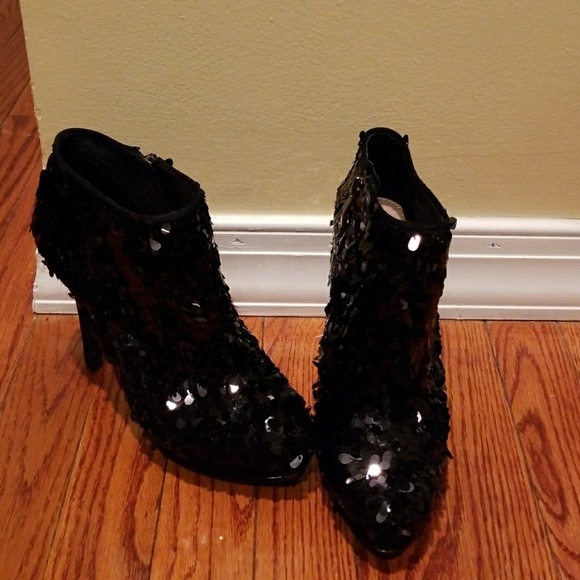 sequin booties